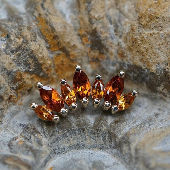 BVLA Athena with AA Citrine and Madeira Citrine in Yellow Gold - Picture 2 of 3